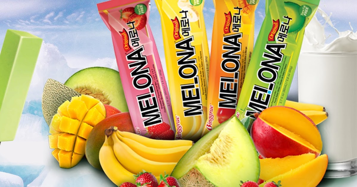 Melona Ice Cream - Strawberry Banana Mango Melon Flavours (Image Credits - B's Mart).jpg